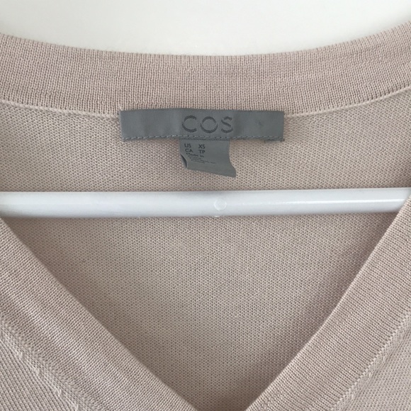 COS Beige Wool Knit/Silk Dress - Picture 3 of 7